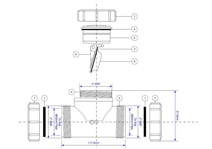 Rückschlagklappe Funktionsprinzip